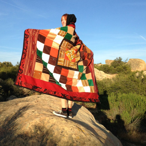 dramatic evidence of a quilt in its natural habitat