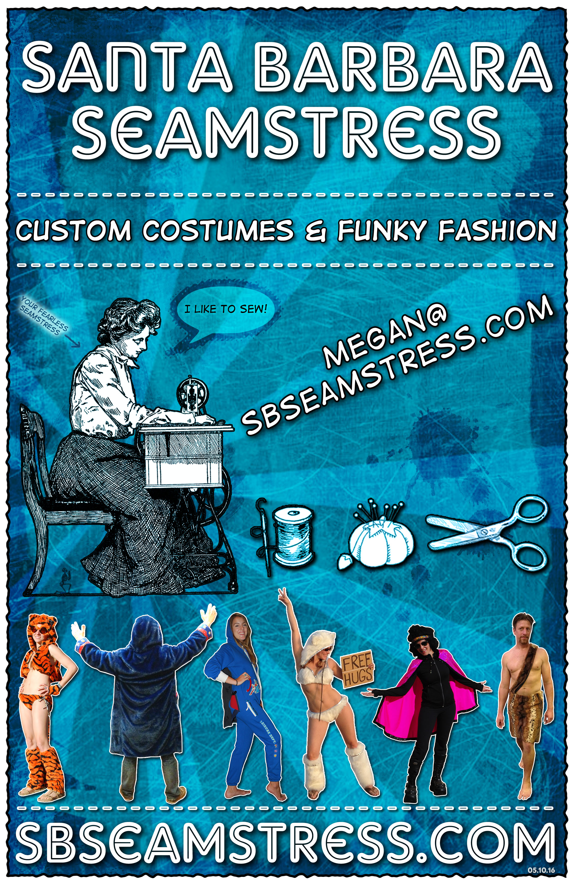 Santa Barbara Seamstress Flyer-Blue- SB Seamstress Santa Barbara Seamstress Flyer-Blue- SB Seamstress