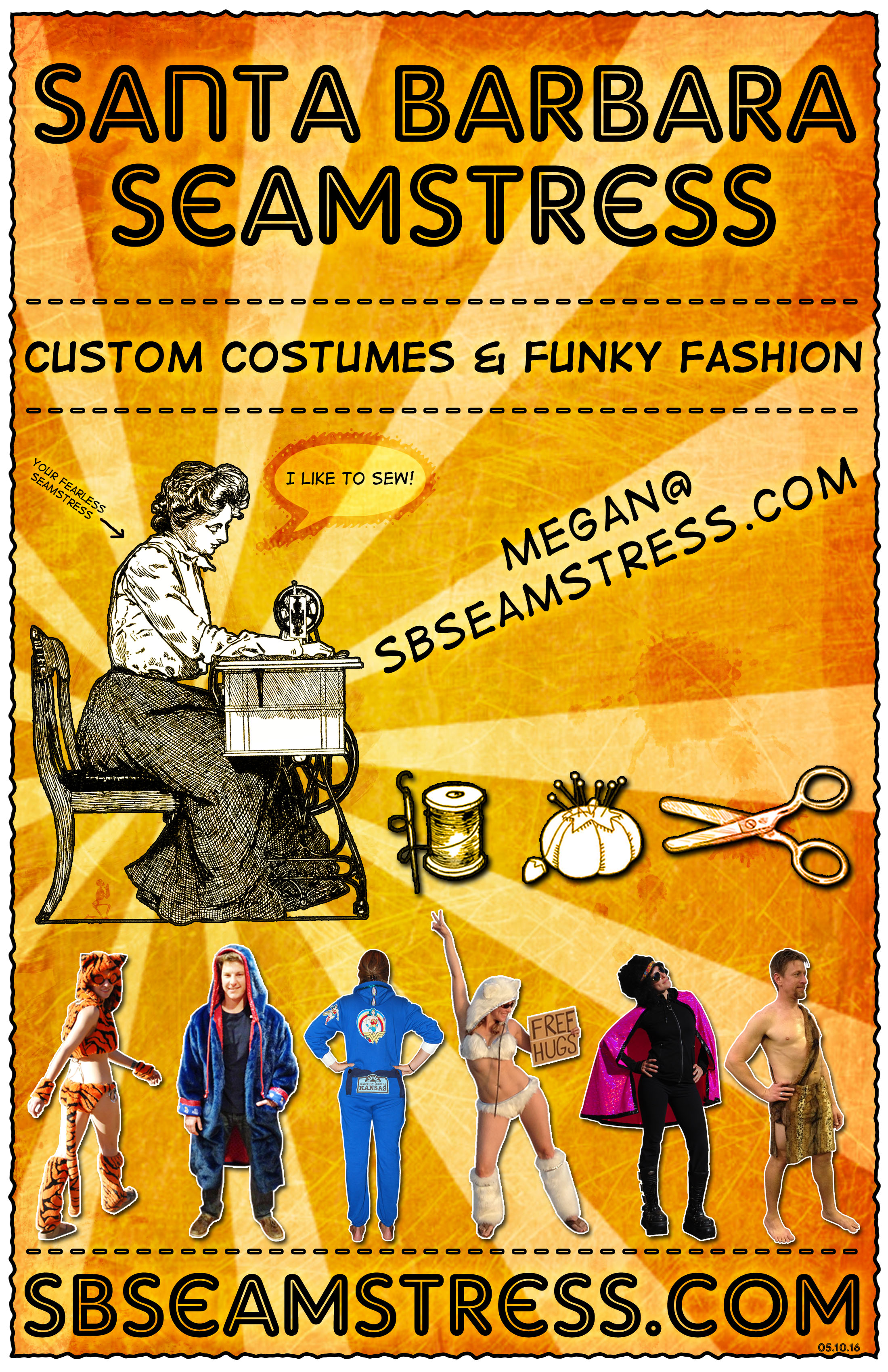 Santa Barbara Seamstress Flyer-Orange- SB Seamstress Santa Barbara Seamstress Flyer-Orange- SB Seamstress