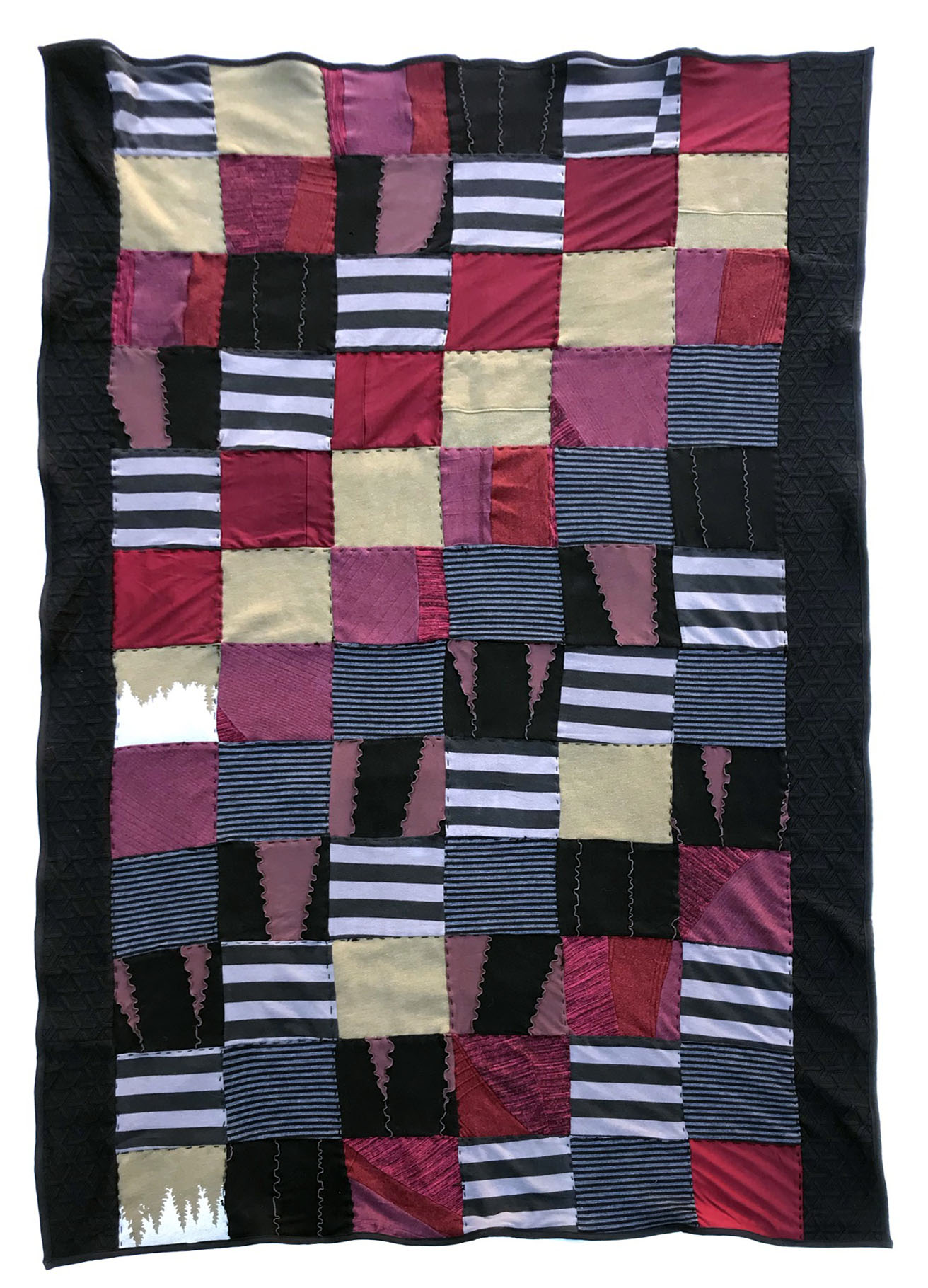 Memorial Quilt made out of Lora Wereb's clothing by Santa Barbara Seamstress